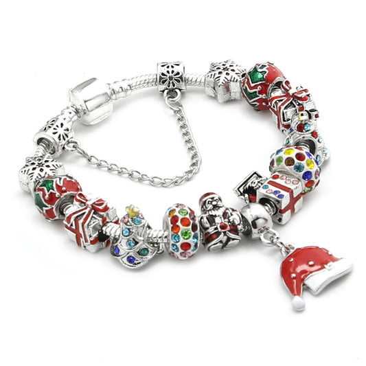 Christmas Beaded Bracelet for Women – Festive Gift Jewelry