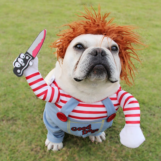 Halloween Dog Costume – Adjustable Scary Cosplay Outfit