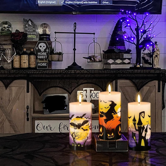 Halloween flameless candles