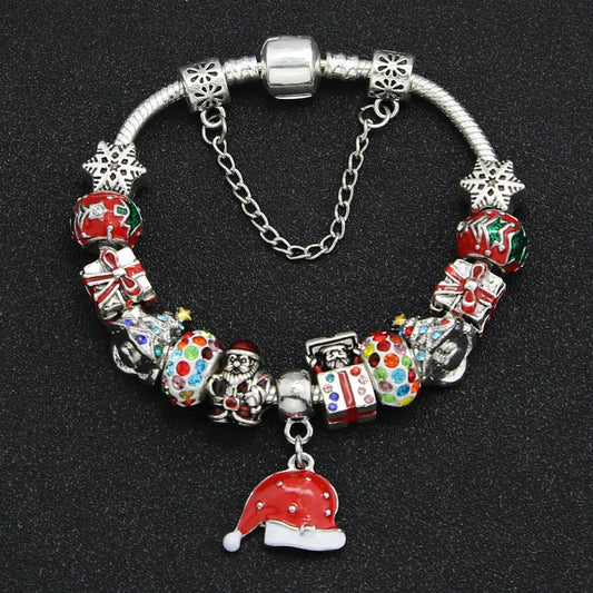 Christmas Beaded Bracelet for Women – Festive Gift Jewelry