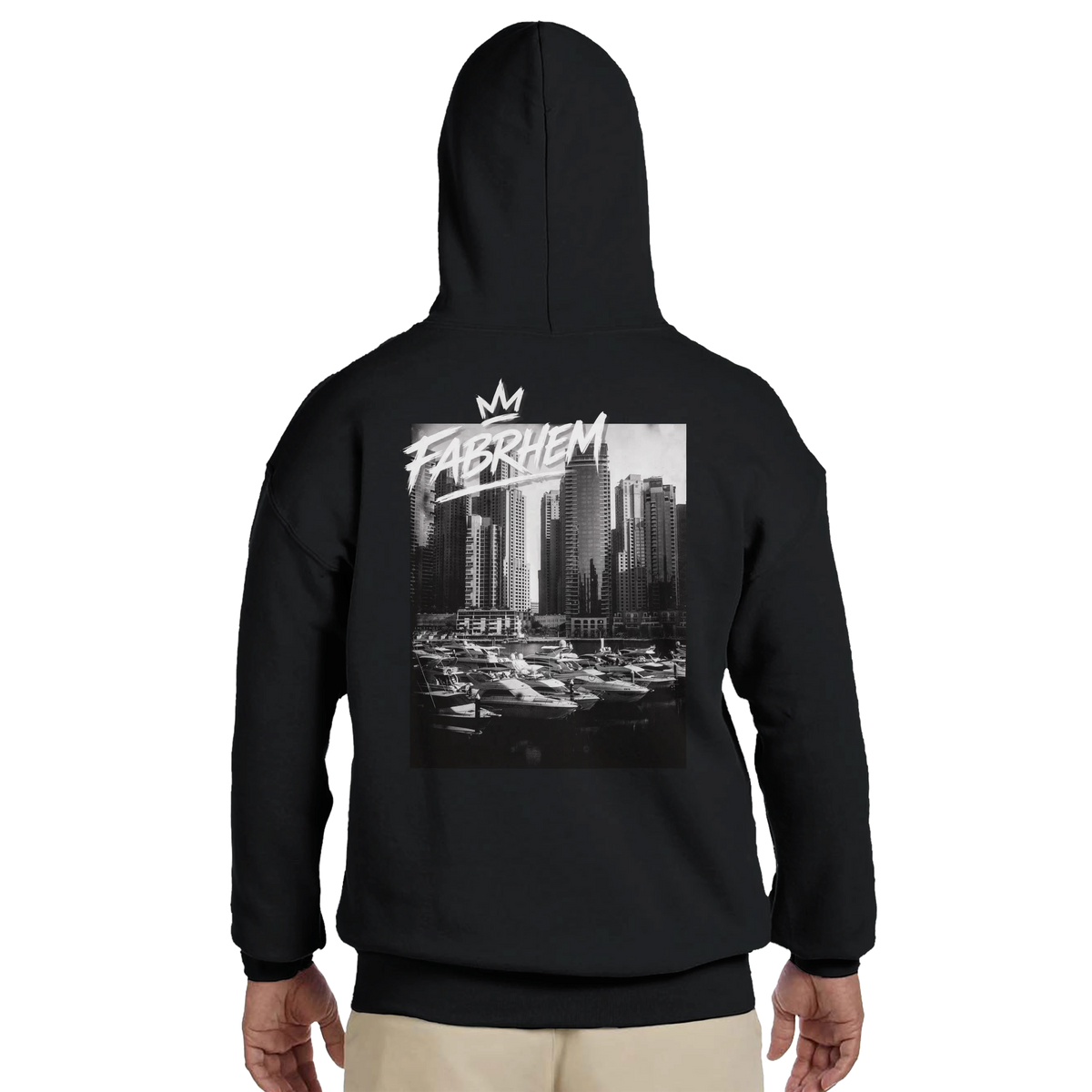 black hoodie